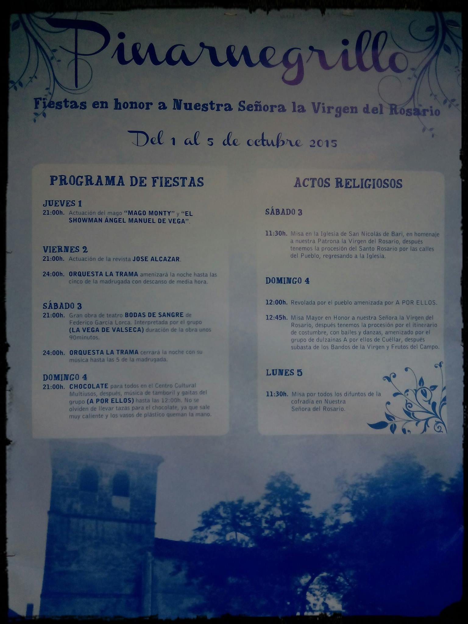 Fiestas en honor a Nuestra Señora del Rosario 2015 Pinarnegrillo